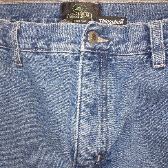 Redhead Thinsulate Fleece Lined Jeans Size 40x30 - Picture 2 of 9